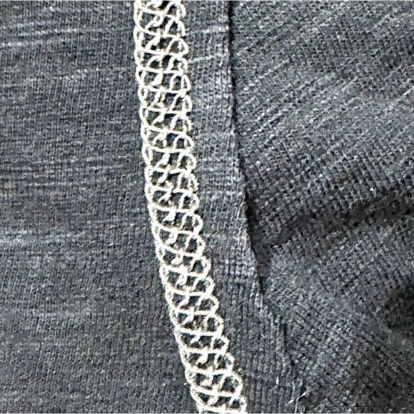 TRUE RELIGION Slub Knit Cotton T-Shirt M Crewneck Short Sleeve Tee Washed Black - Picture 4 of 5